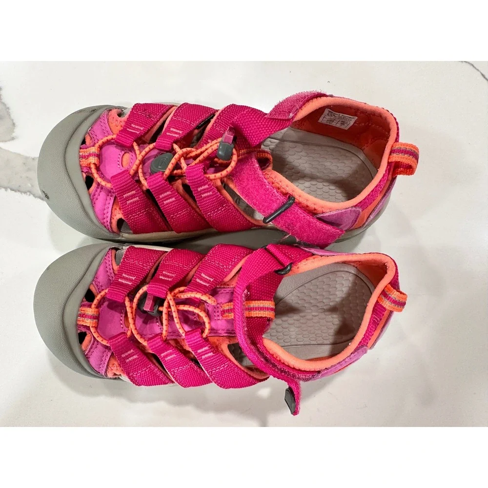 Keen Newport H2 Kids Pink Orange Water Sandals Hiking Shoes Size 3 US